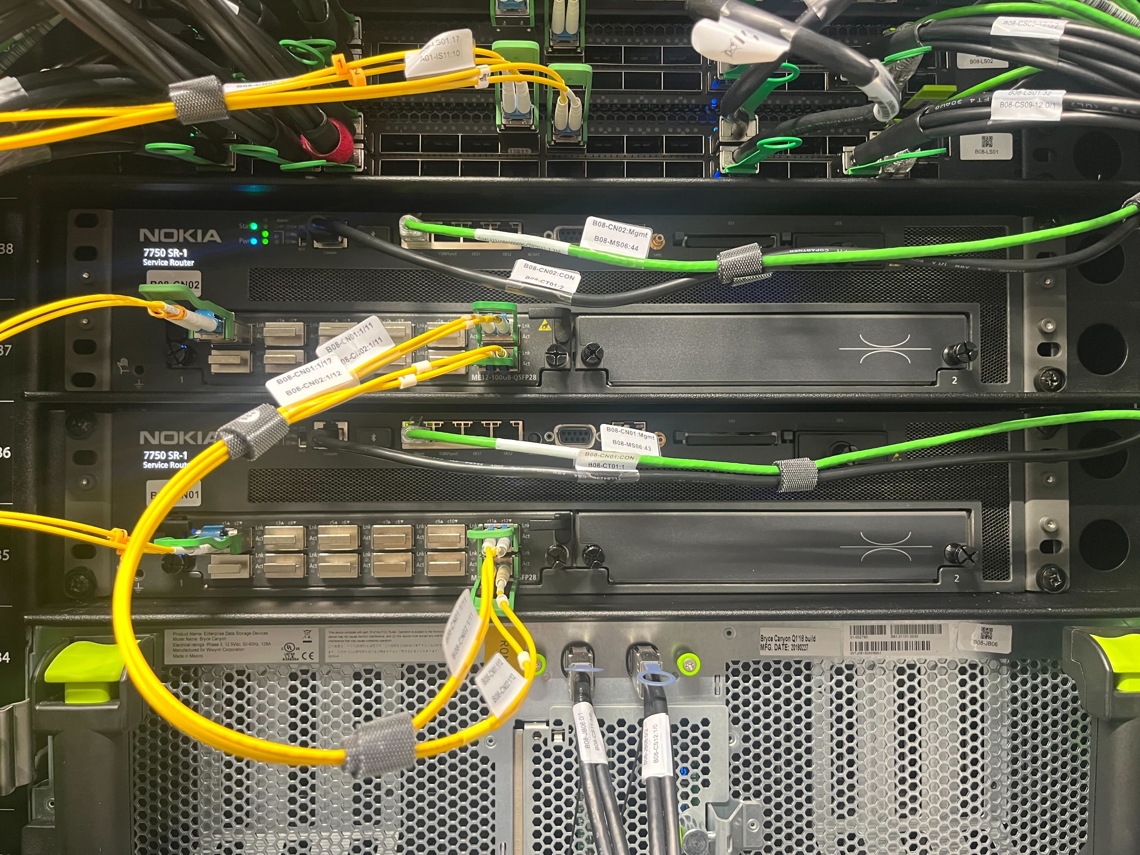 Close-up of Appbox owned network equipment